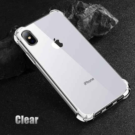 Iphone X Case, Crystal Transparent Slim Anti Slip Full-Body Protective Phone Case Cover for Iphone X